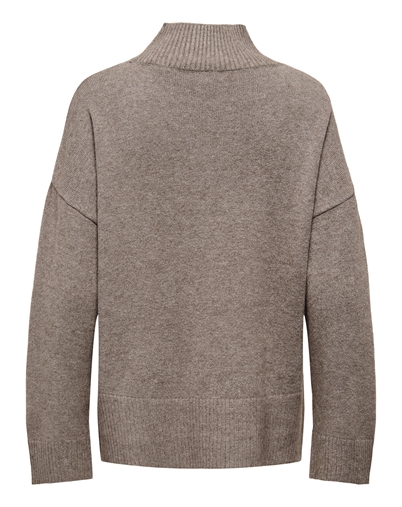 Only - ONLMary High Neck Strik - Shaved Chocolate